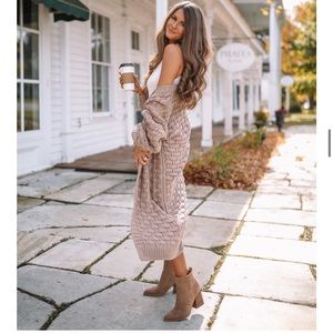 Pink Lily Textured Cardigan